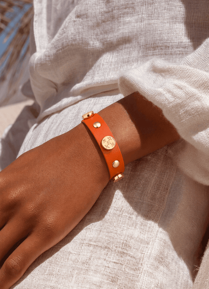 Bracciale GIOIA - Nappa Arancio