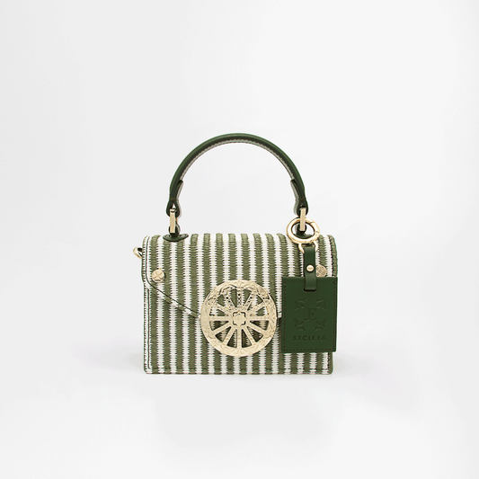 LILY RIVA - Verde Oliva/Bianco