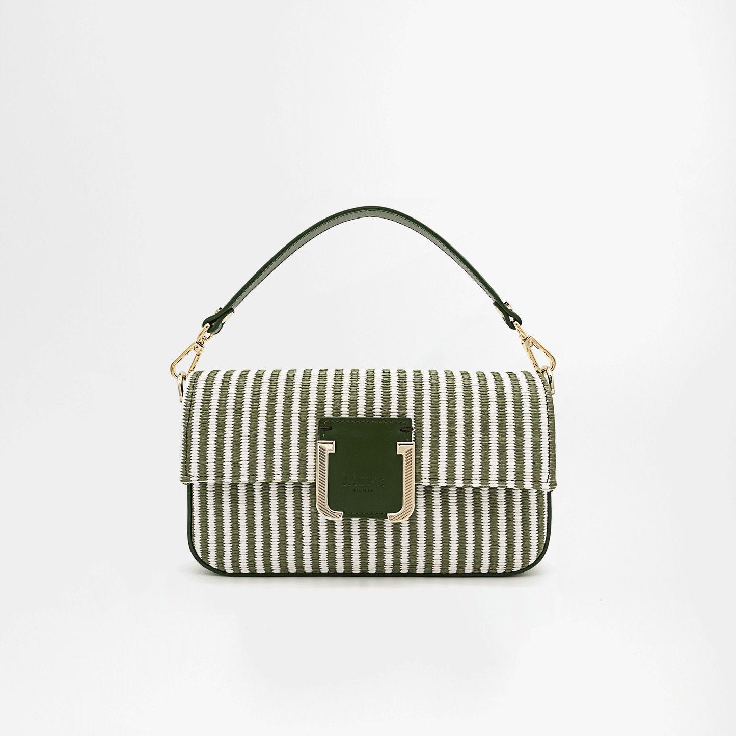 MIMÌ RIVA PAGLIA - Verde Oliva / Bianco