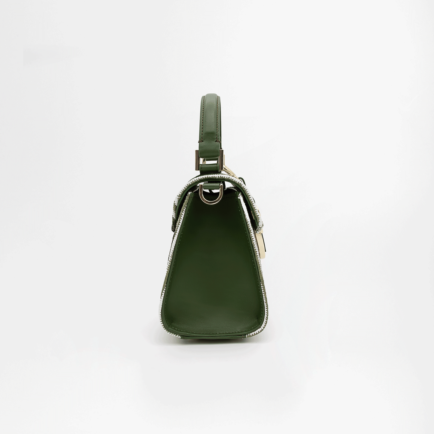 SOFIA SMALL RIVA - Verde Oliva/Bianco