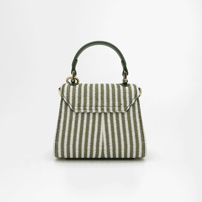 SOFIA SMALL RIVA - Verde Oliva/Bianco
