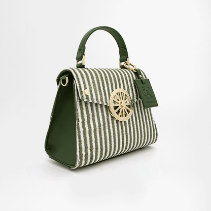 SOFIA BIG RIVA - Verde Oliva / Bianco