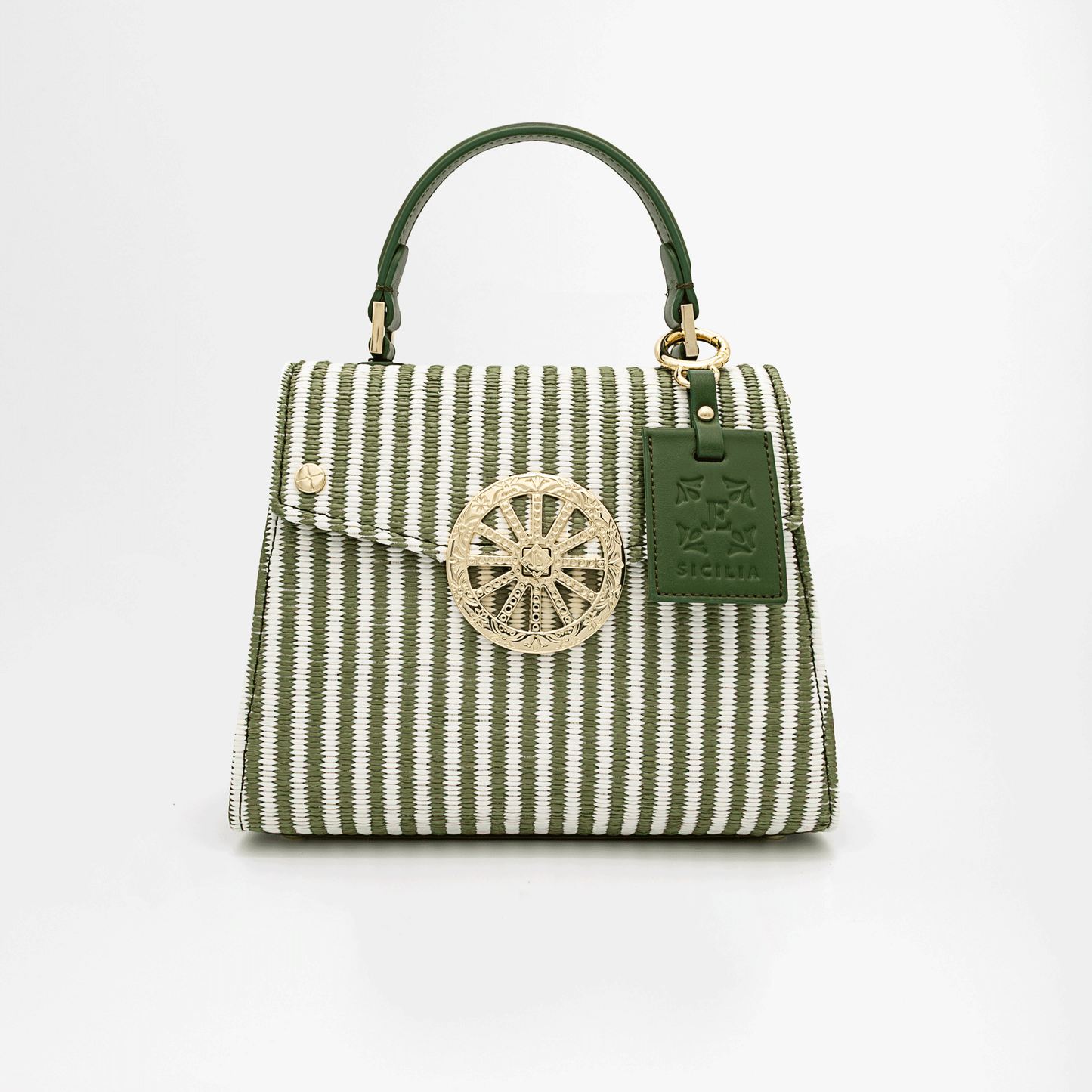 SOFIA BIG RIVA - Verde Oliva / Bianco