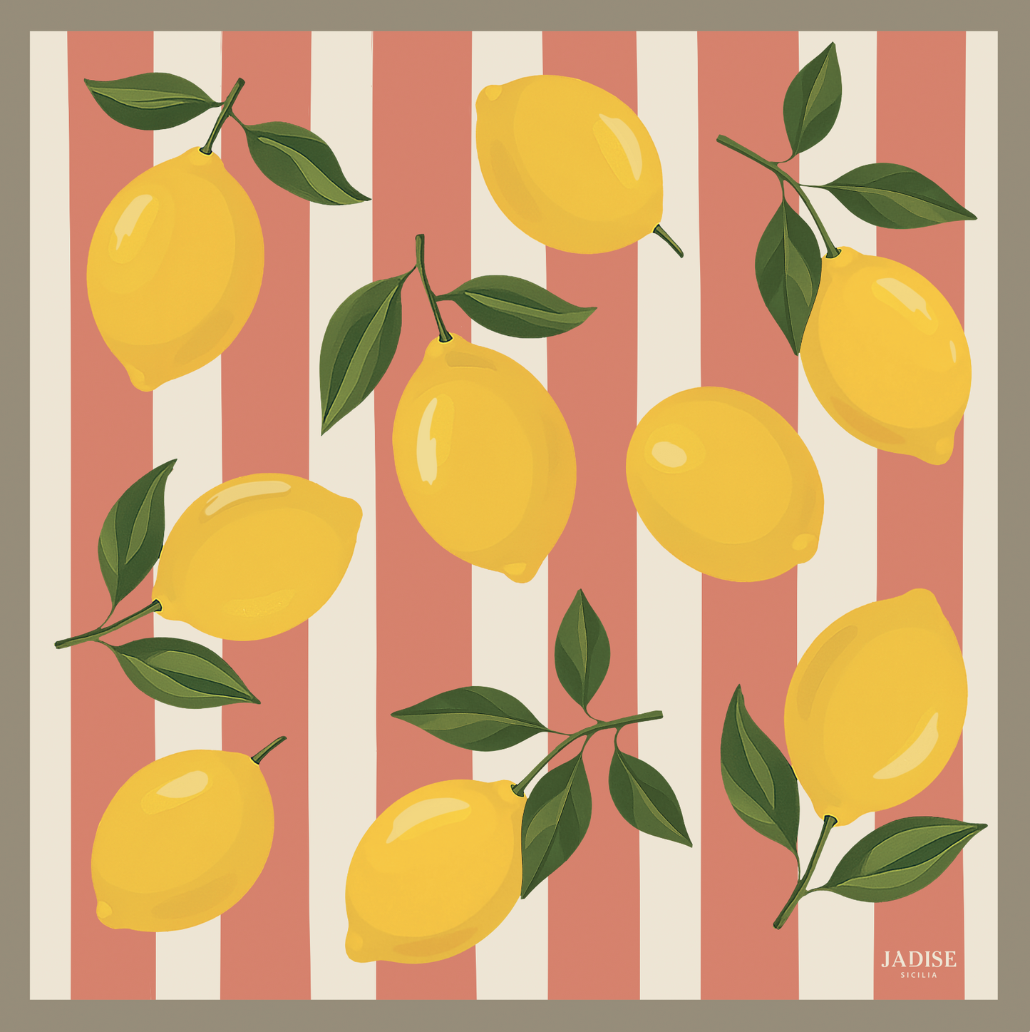 Foulard 53x53 Essenza - Limoni